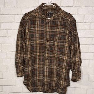 Banana Republic Cabinwear Rustic Plaid Flannel Shirt